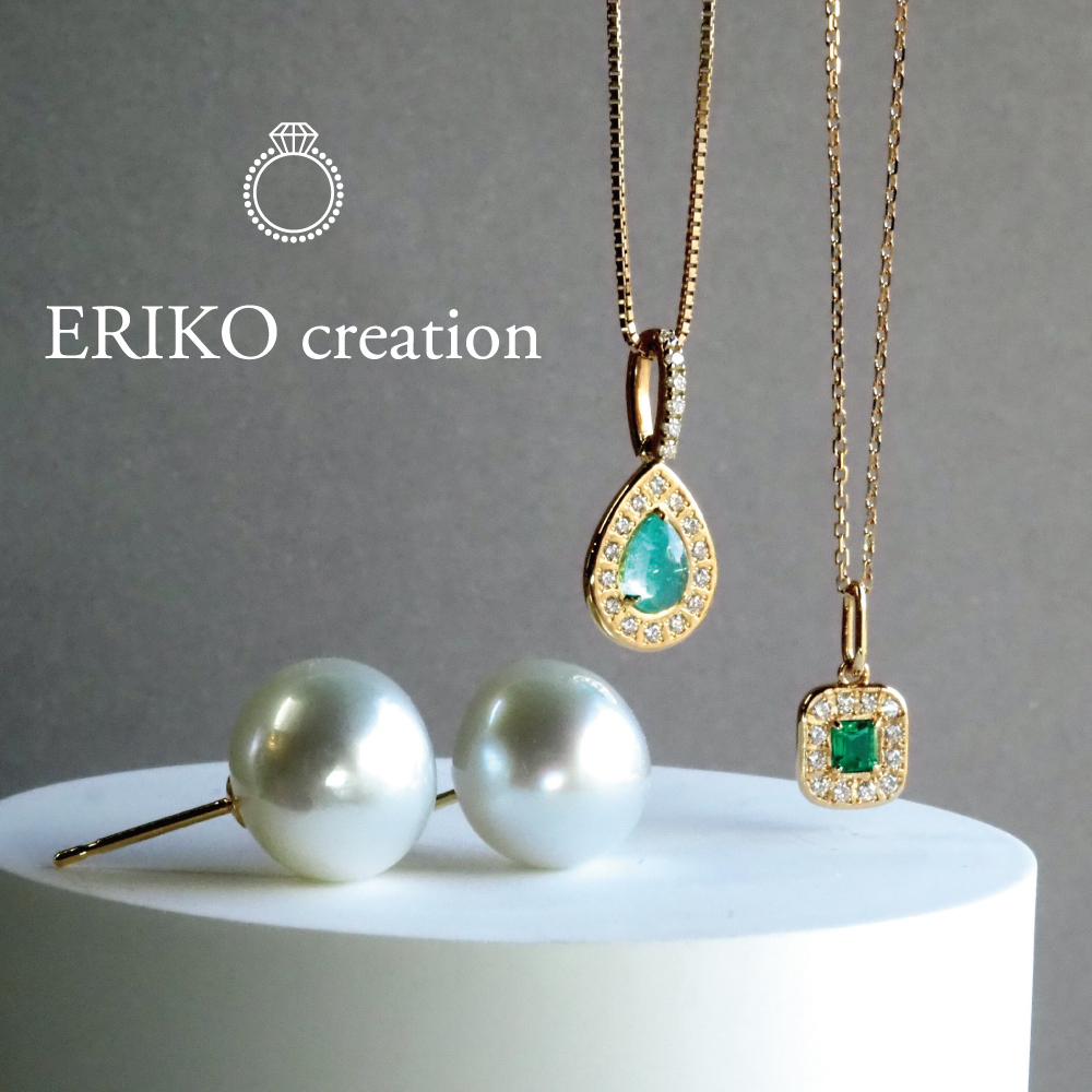 ERIKO creationエリコクリエイション オパール ネックレストップ