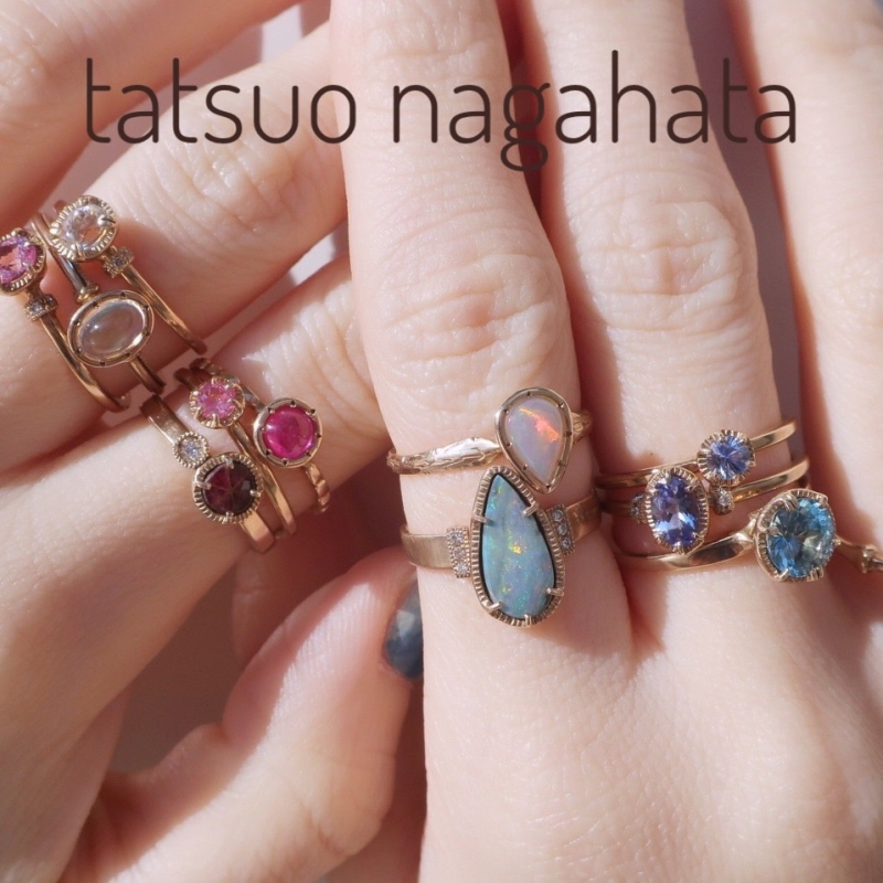 一点もの】《tatsuo nagahata》リング トルマリン・ダイヤモンド